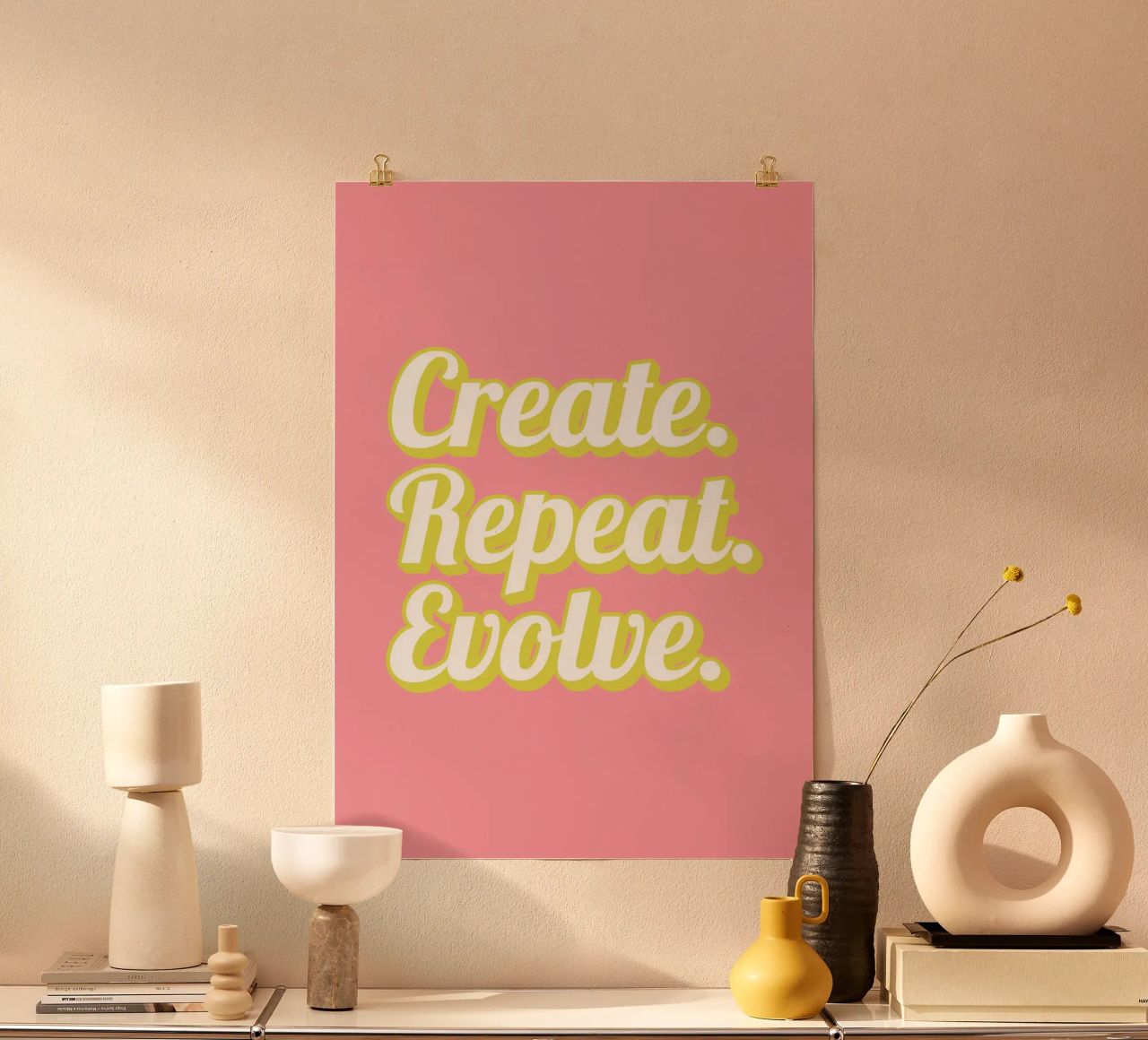 CREATE. REPEAT. EVOLVE poster de Einfach Uebel