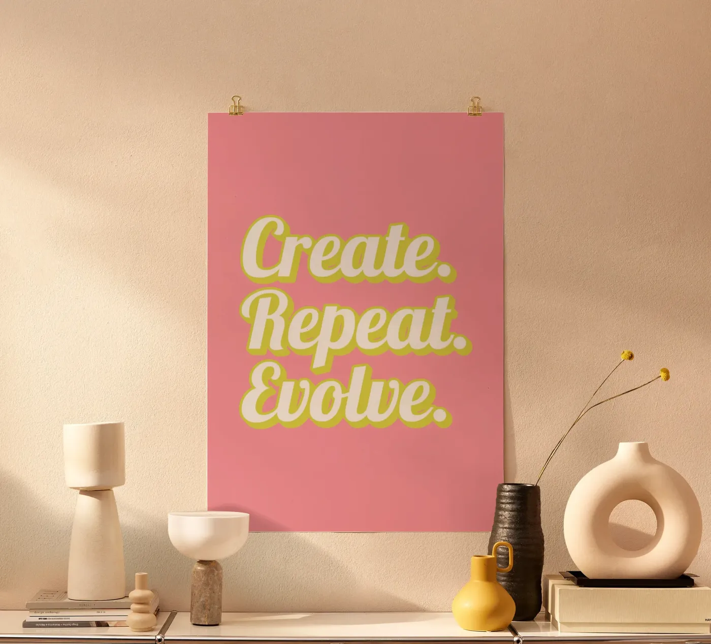 CREATE. REPEAT. EVOLVE poster de SMRT STUDIO