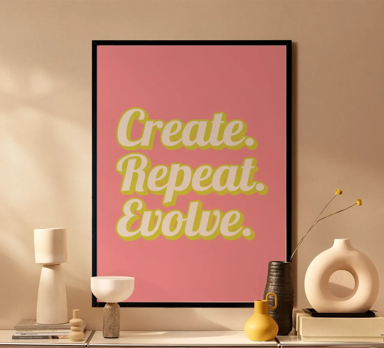 CREATE. REPEAT. EVOLVE Poster von Einfach Uebel