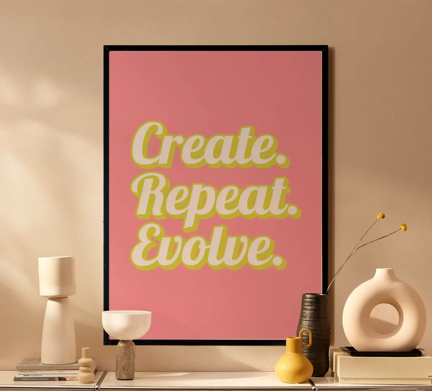 CREATE. REPEAT. EVOLVE poster de SMRT STUDIO