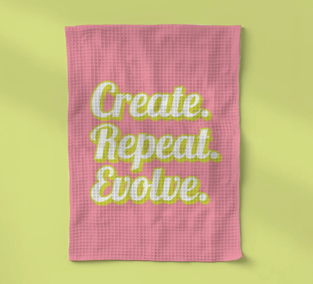 CREATE. REPEAT. EVOLVE canovaccio da cucina da Einfach Uebel