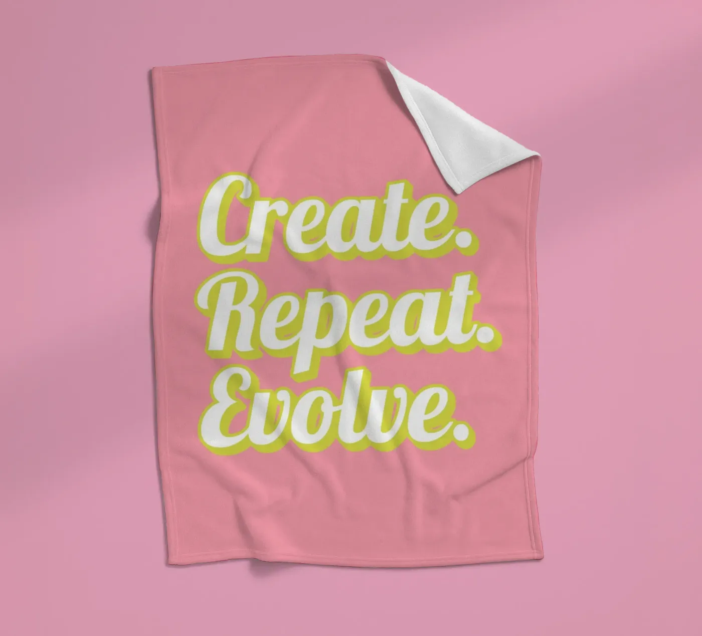 CREATE. REPEAT. EVOLVE coperta in pile da SMRT STUDIO