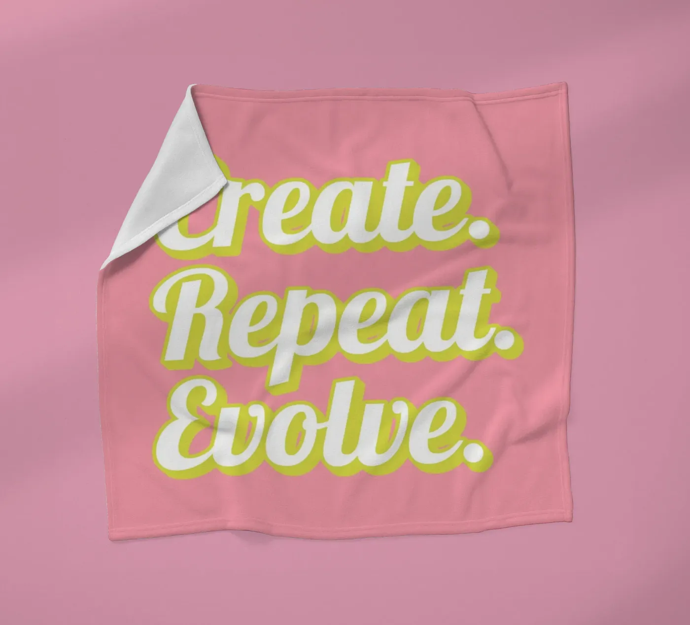 CREATE. REPEAT. EVOLVE fleecedeken van SMRT STUDIO