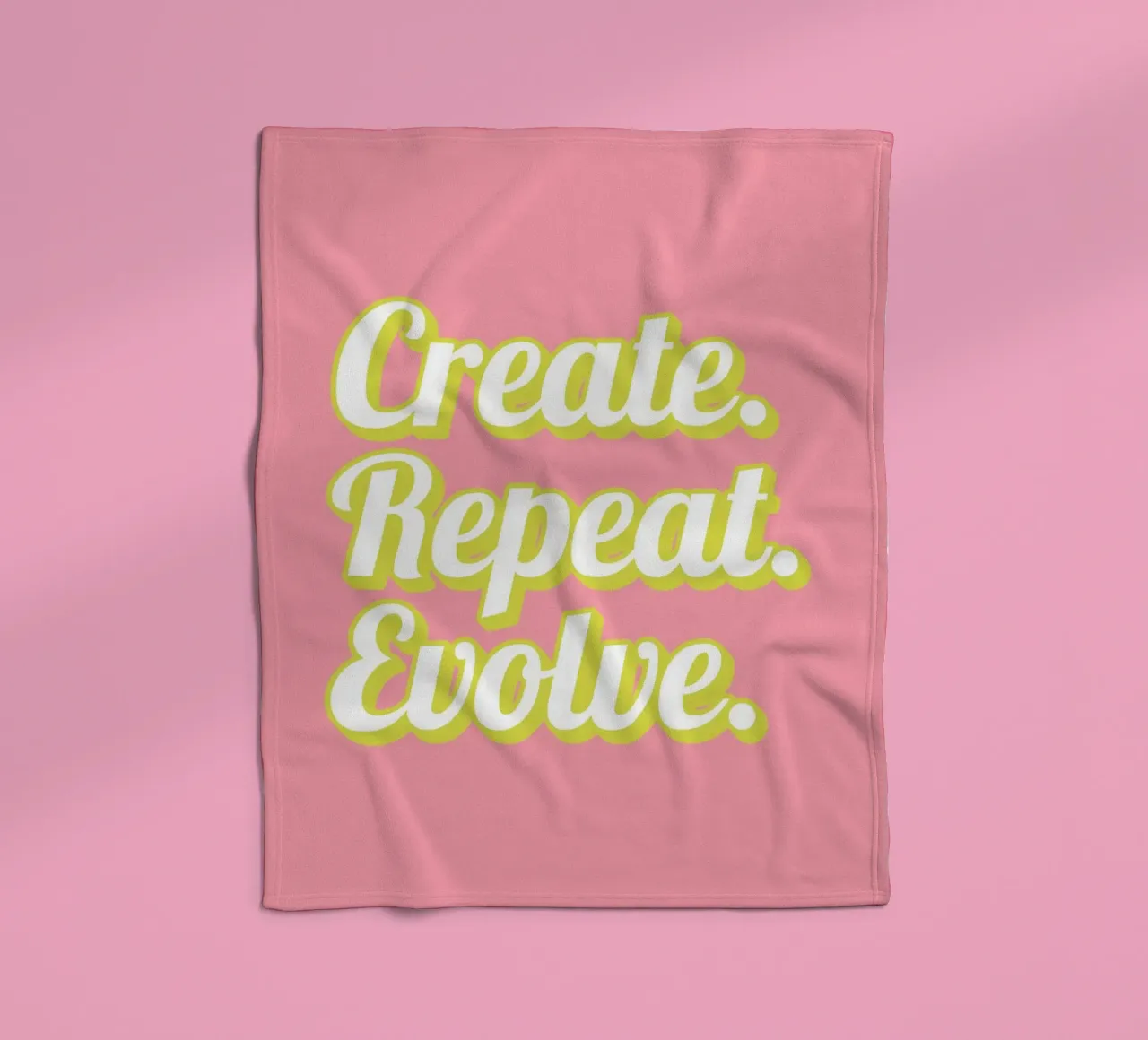 CREATE. REPEAT. EVOLVE Fleecedecke von Einfach Uebel