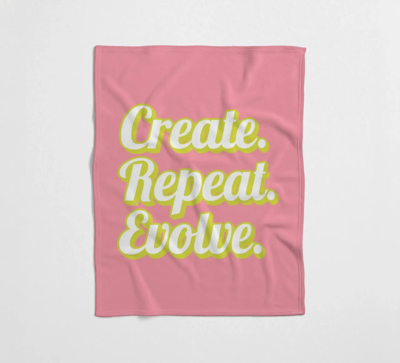 CREATE. REPEAT. EVOLVE Fleecedecke von Einfach Uebel