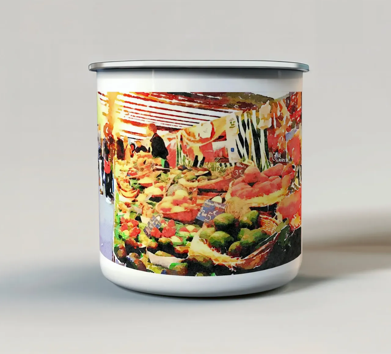 Parigi tazza in smalto da Massimo Frascogna