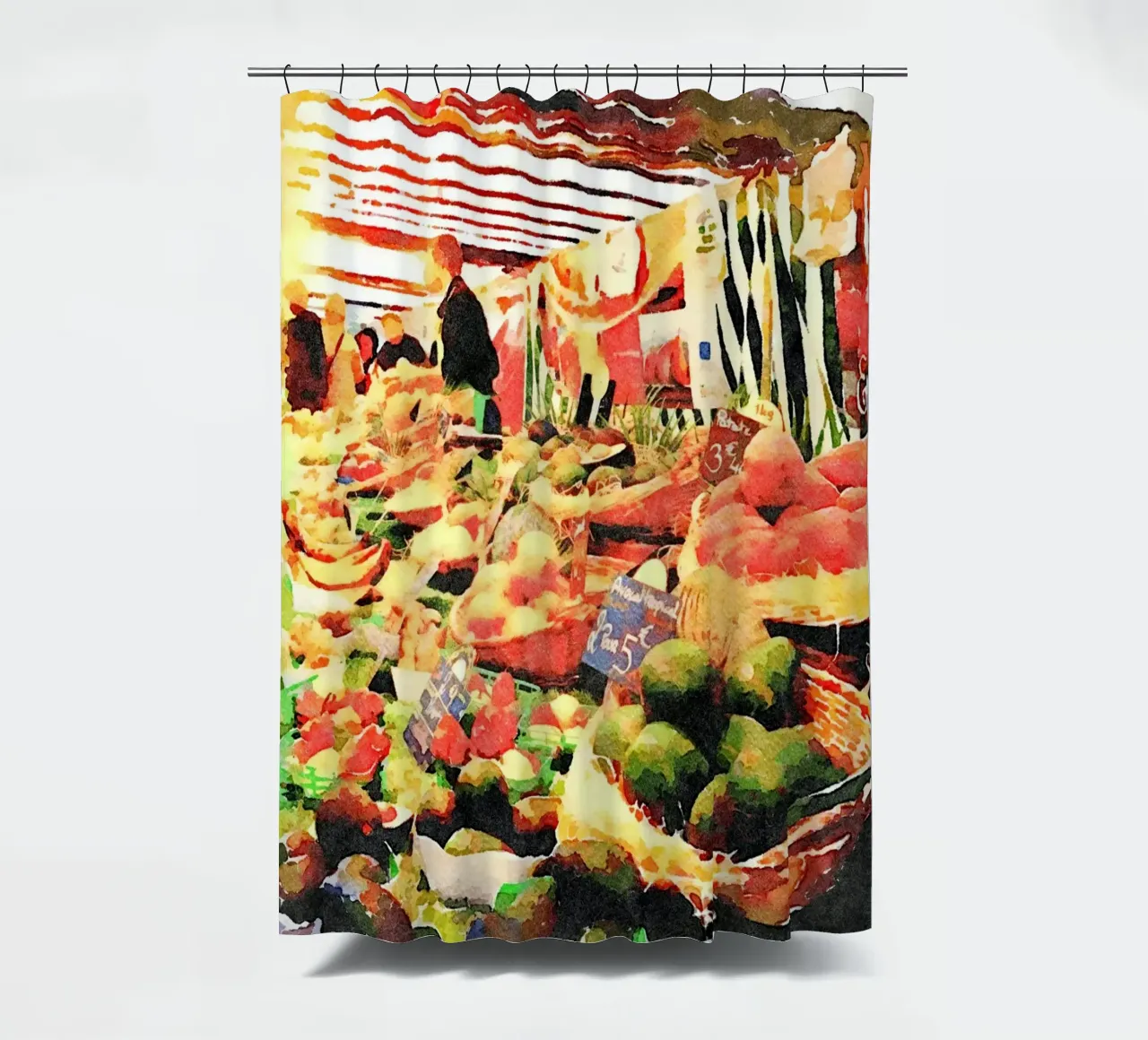 Paris shower curtain by Massimo Frascogna