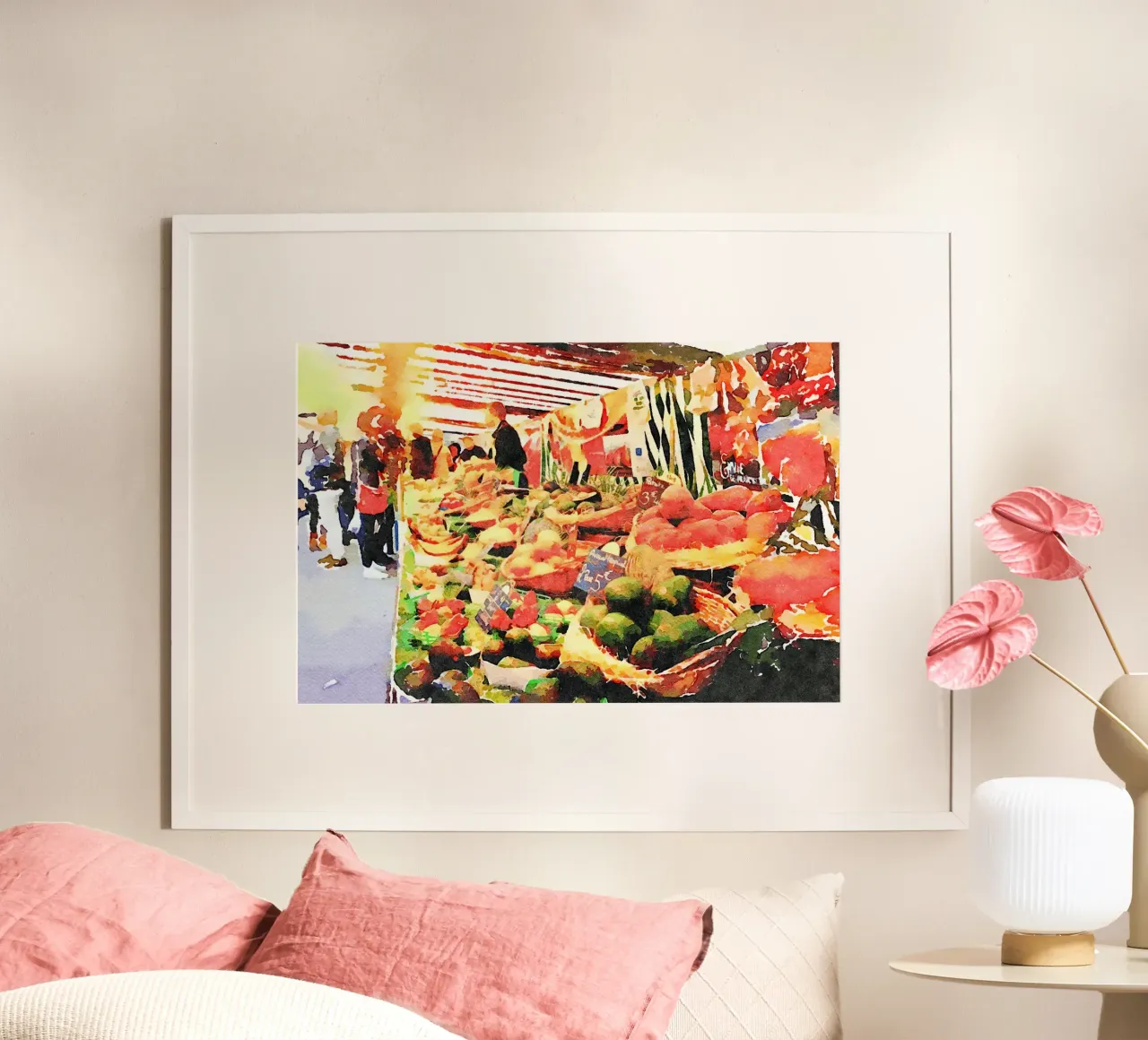 Parigi poster con telaio in plastica da Massimo Frascogna