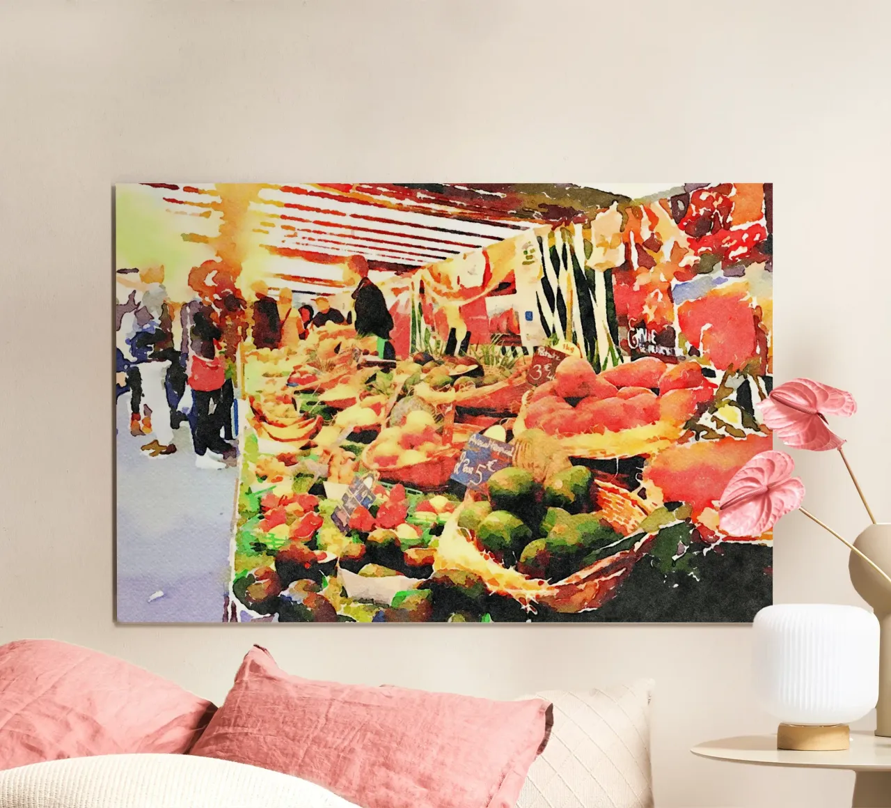 Parigi poster con telaio in plastica da Massimo Frascogna