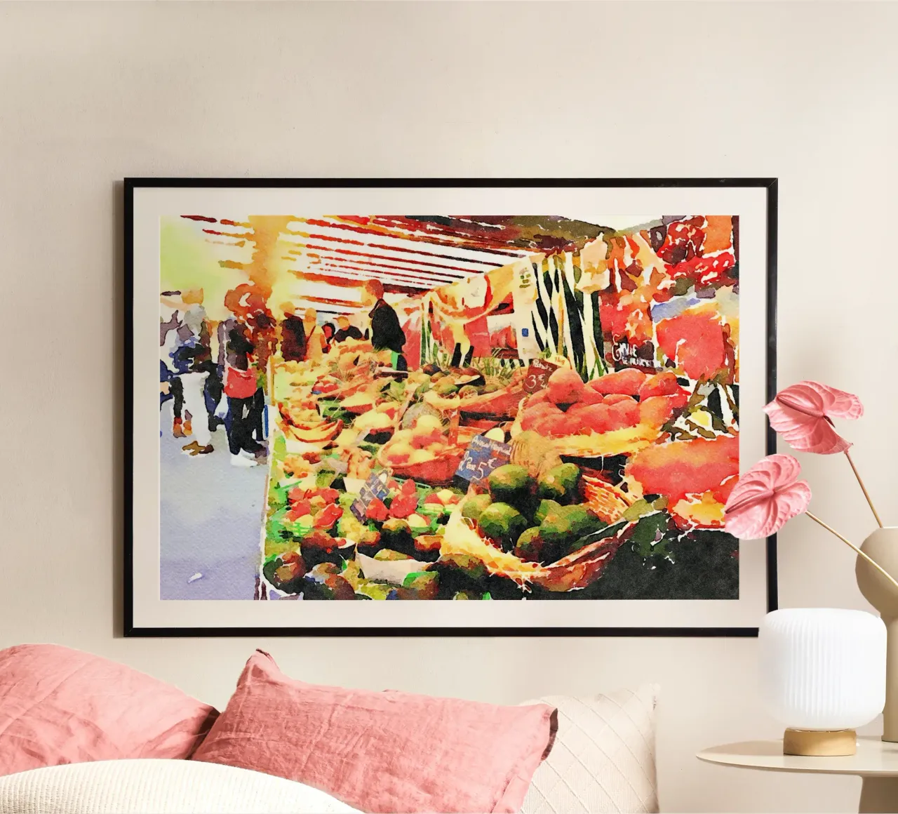 Parigi poster con telaio in plastica da Massimo Frascogna