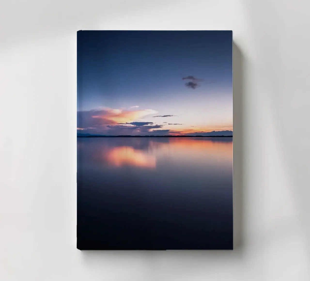 Evening atmosphere at Lake Chiemsee in Bavaria notebook by 5ecken