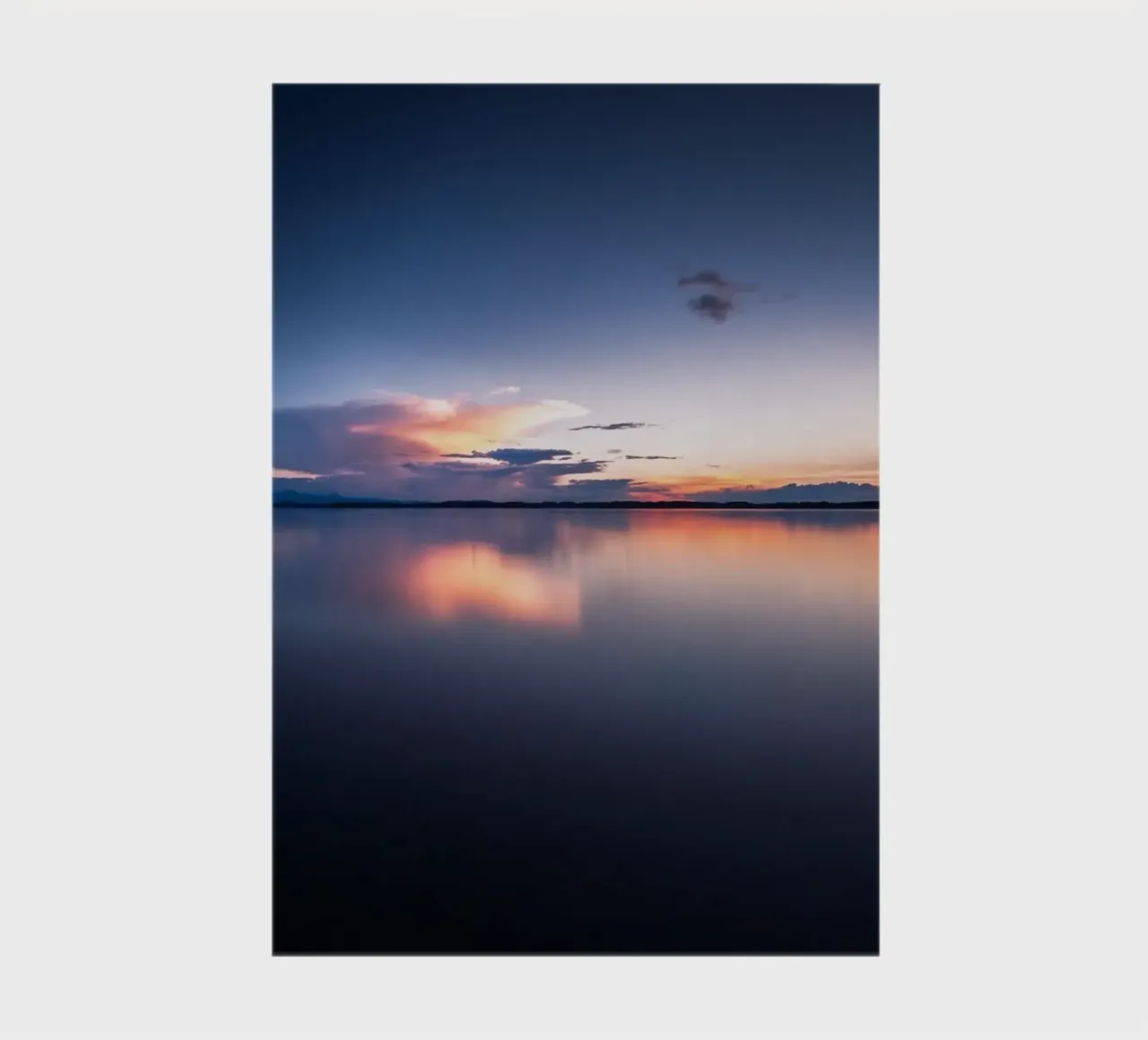 Evening atmosphere at Lake Chiemsee in Bavaria notebook by 5ecken