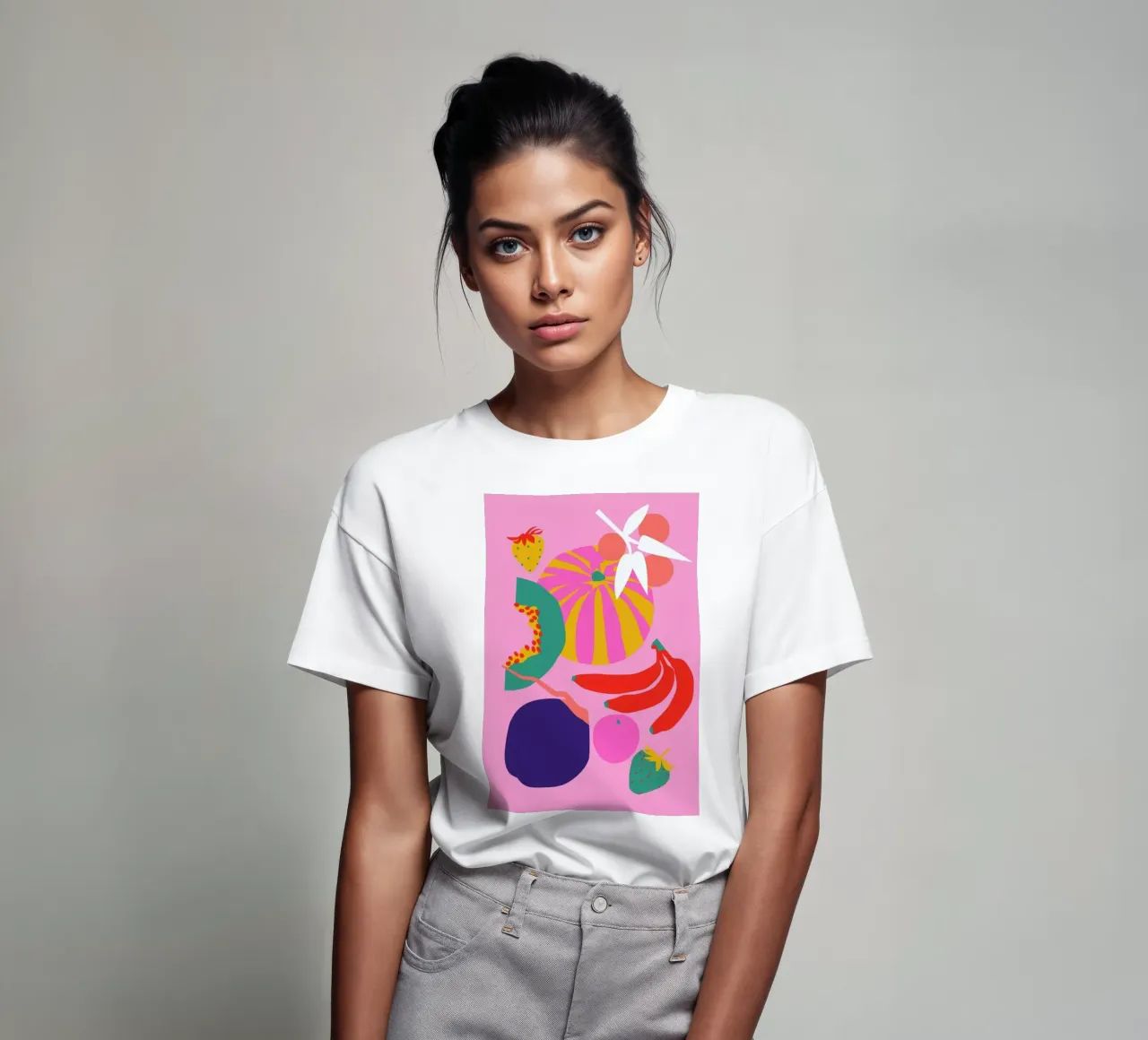 Fruity Technicolor Mix 1 t-shirt by Mariery Young