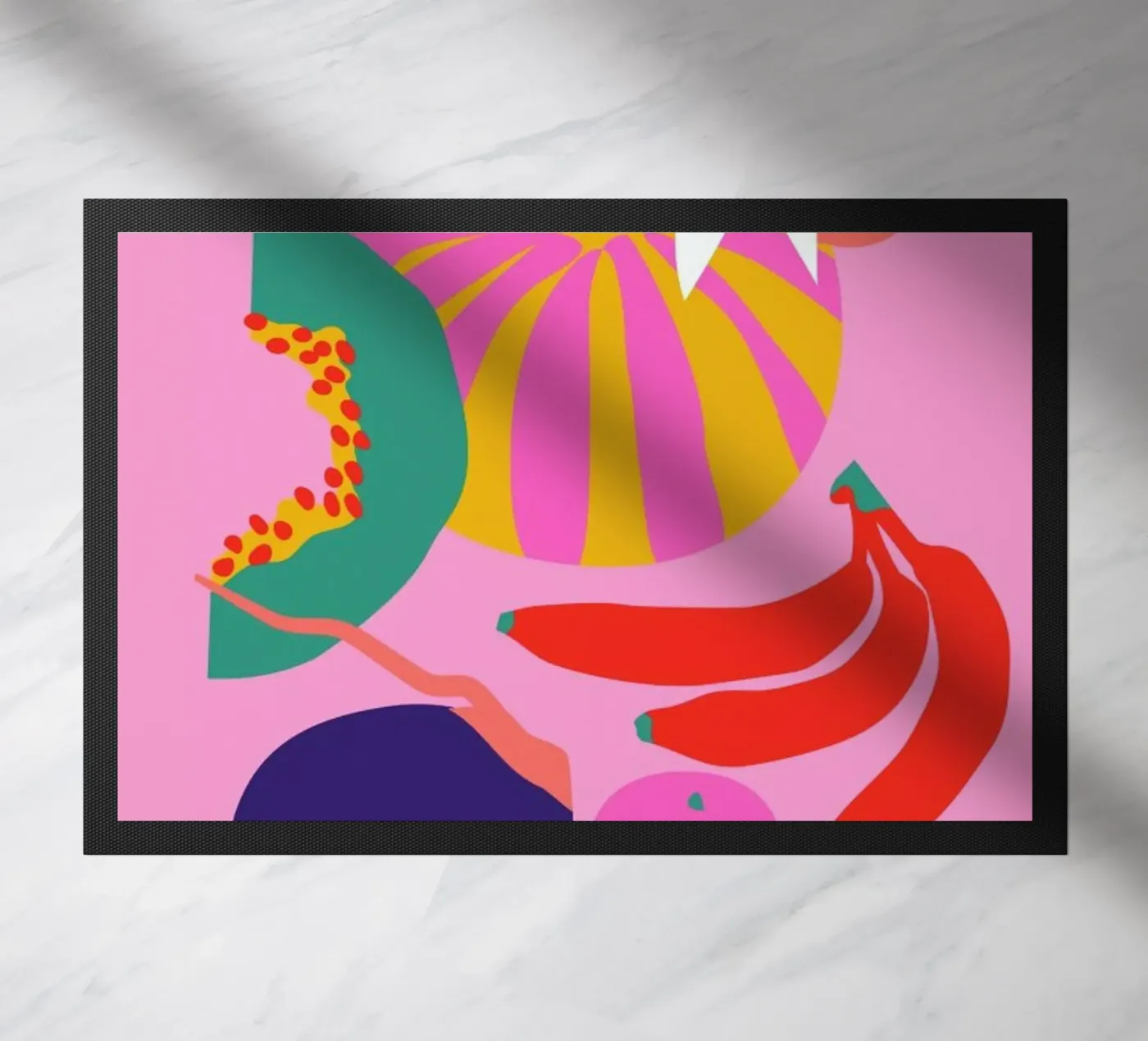 Fruity Technicolor Mix 1 doormat by Mariery Young