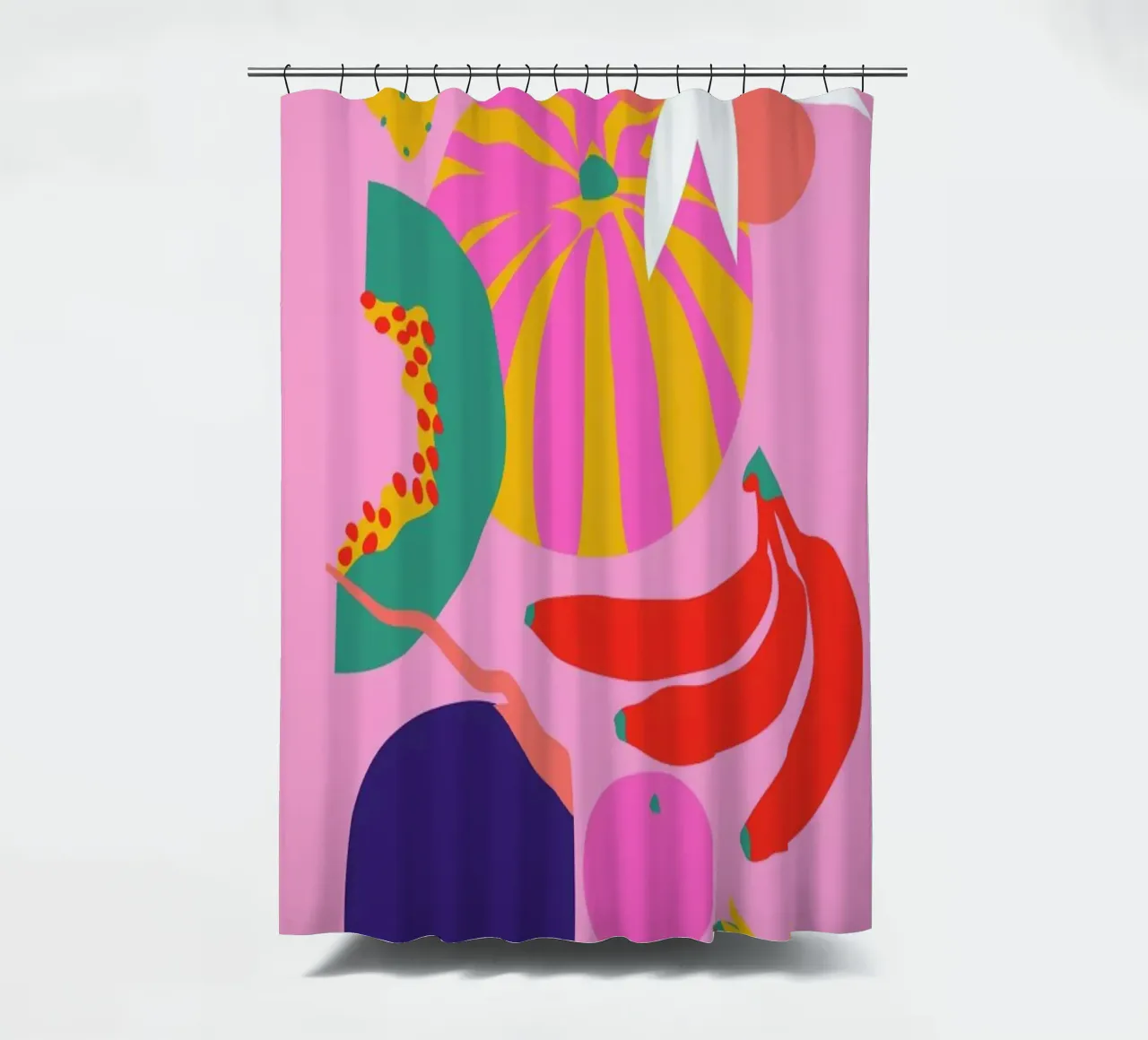 Fruity Technicolor Mix 1 shower curtain by Mariery Young