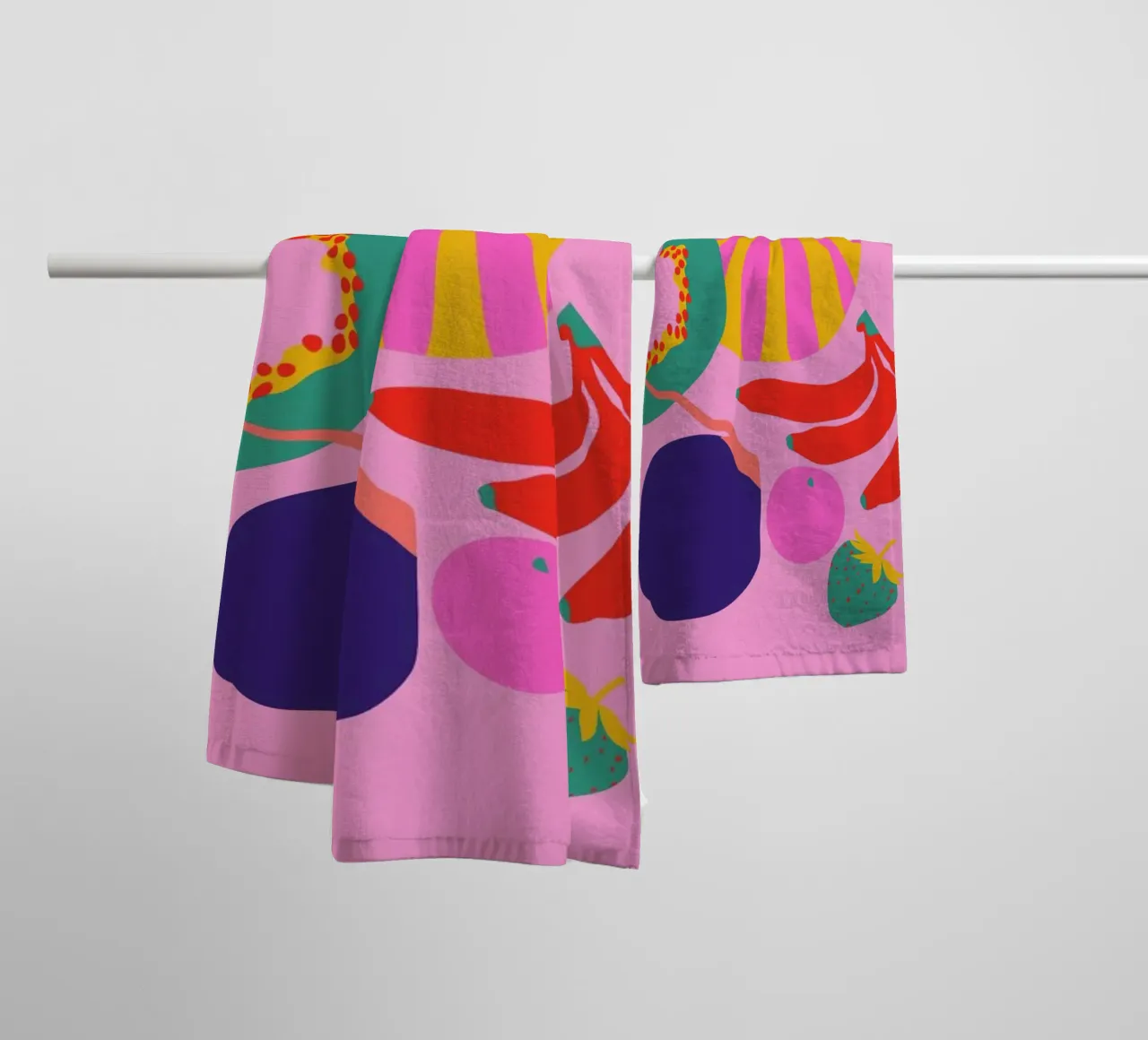 Fruity Technicolor Mix 1 toalla de baño de Mariery Young
