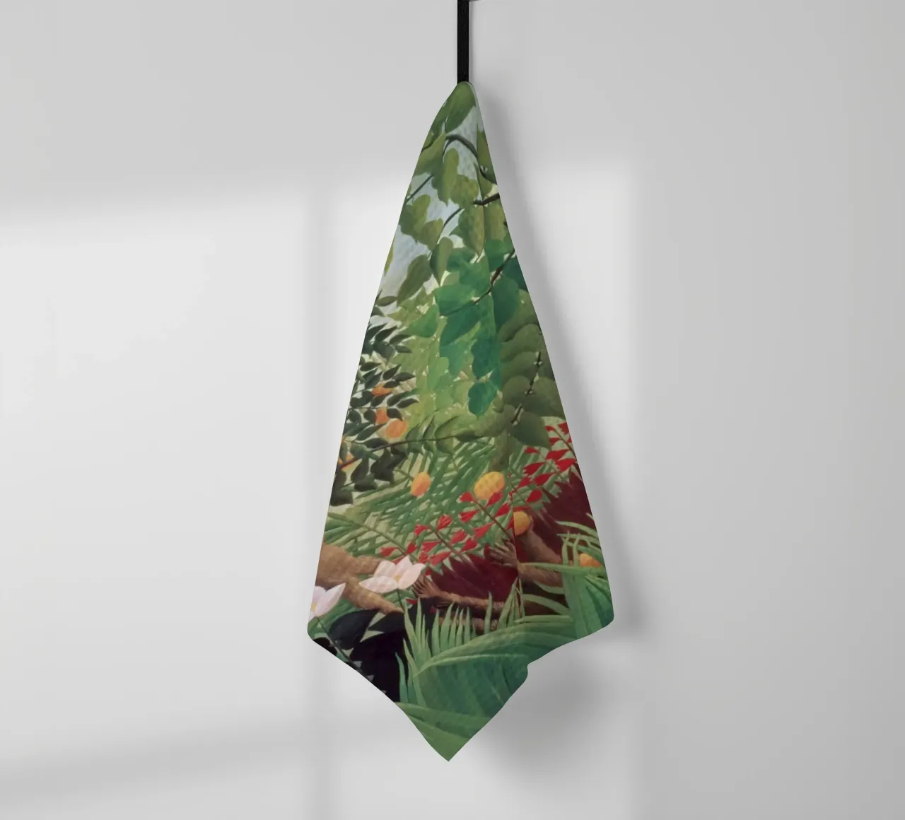 Henri Rousseau – Exotic Landscape (1910) tea towel by Wirla