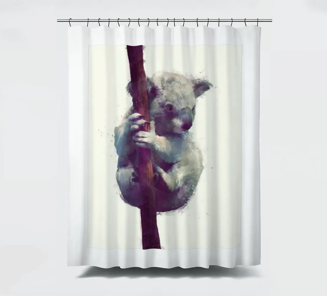koala che stringe un eucalipto amy hamilton tenda da doccia da kbm store