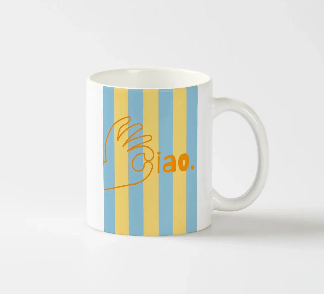 ok ciao. tazza in ceramica da FRICKE DESIGN