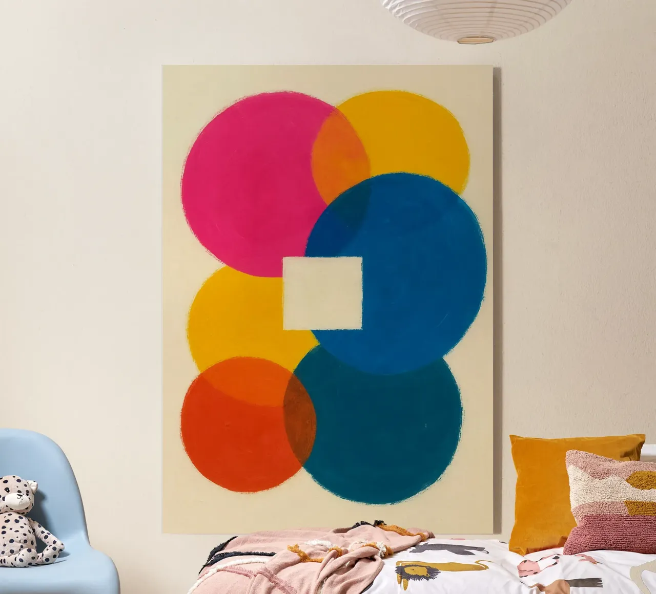 Vibrant Overlapping Circles plexiglass da Mosaic Dialogue
