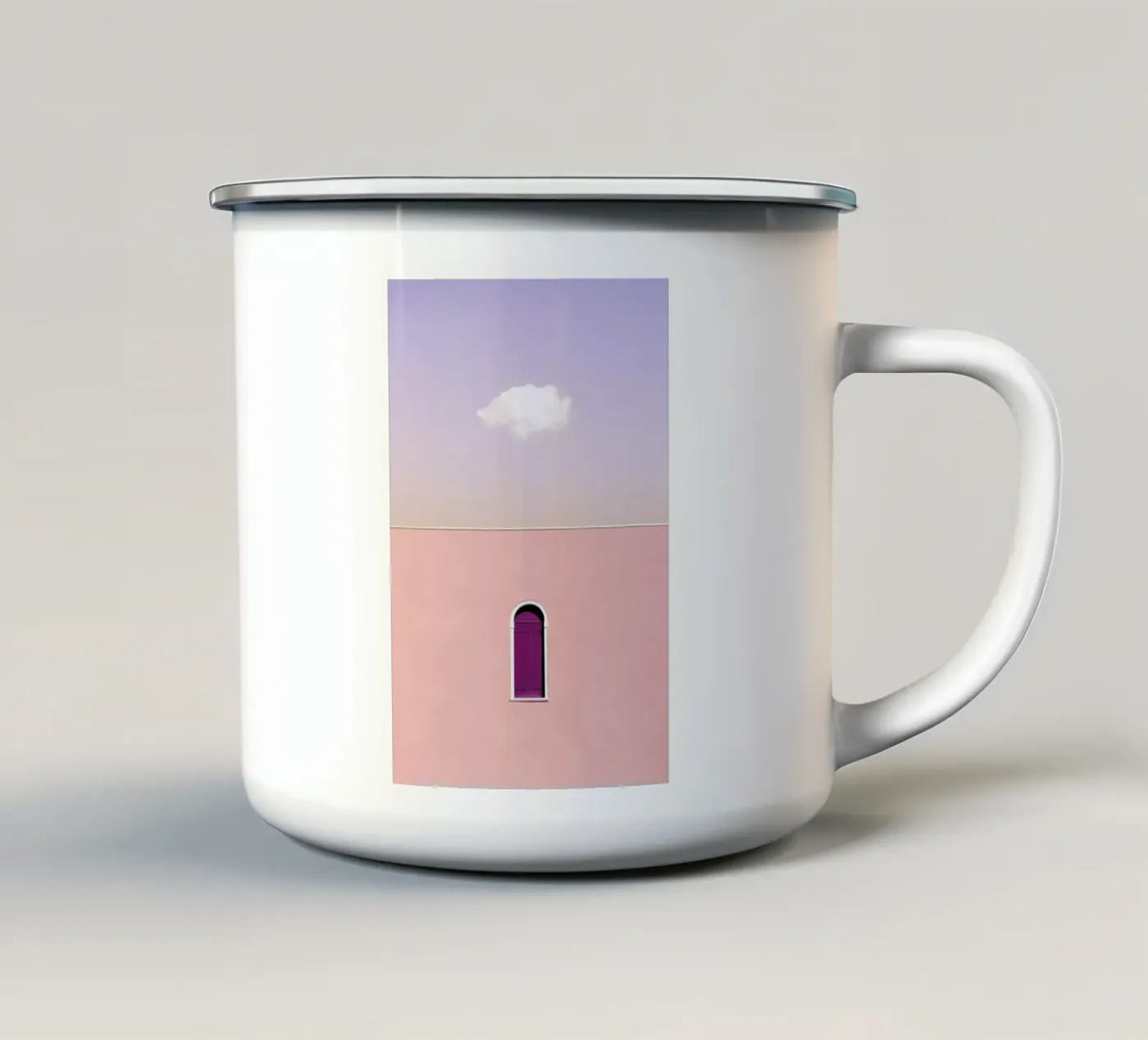 Tranquility enamel mug by Rupert Höller