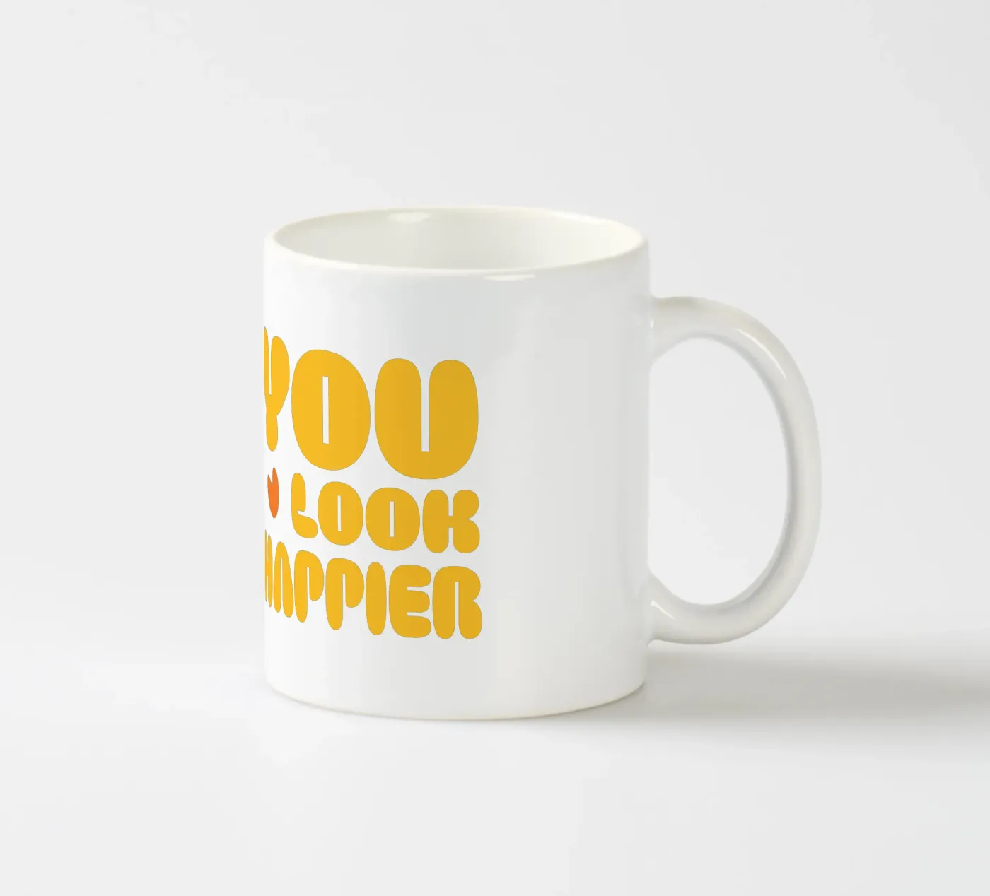 happier ceramic mug by be.