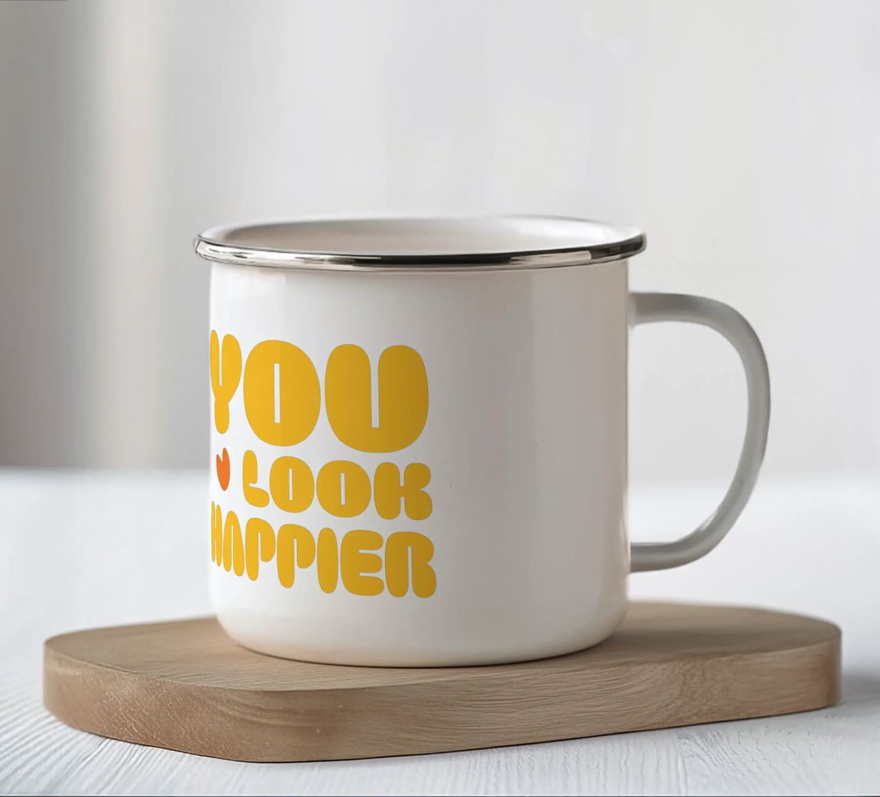 happier tazza in smalto da be.