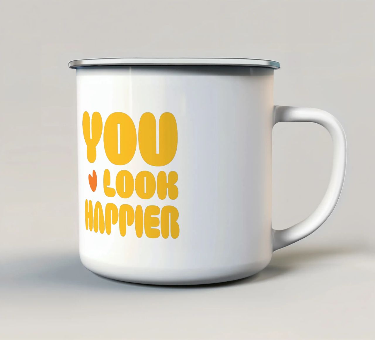 happier tazza in smalto da be.