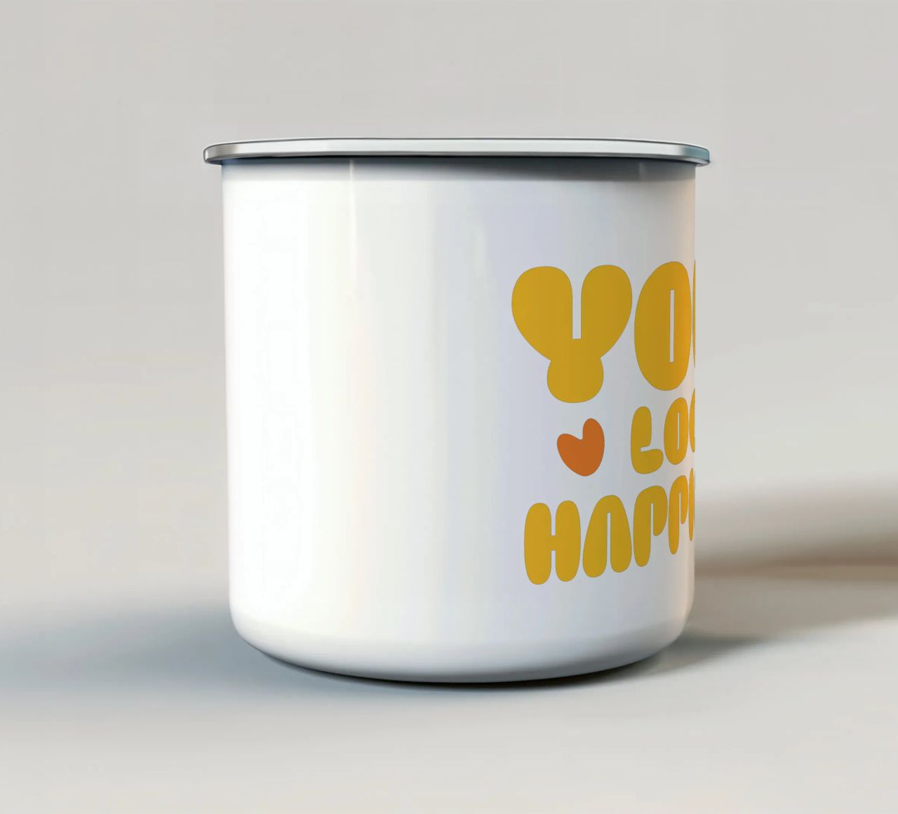 happier tazza in smalto da be.