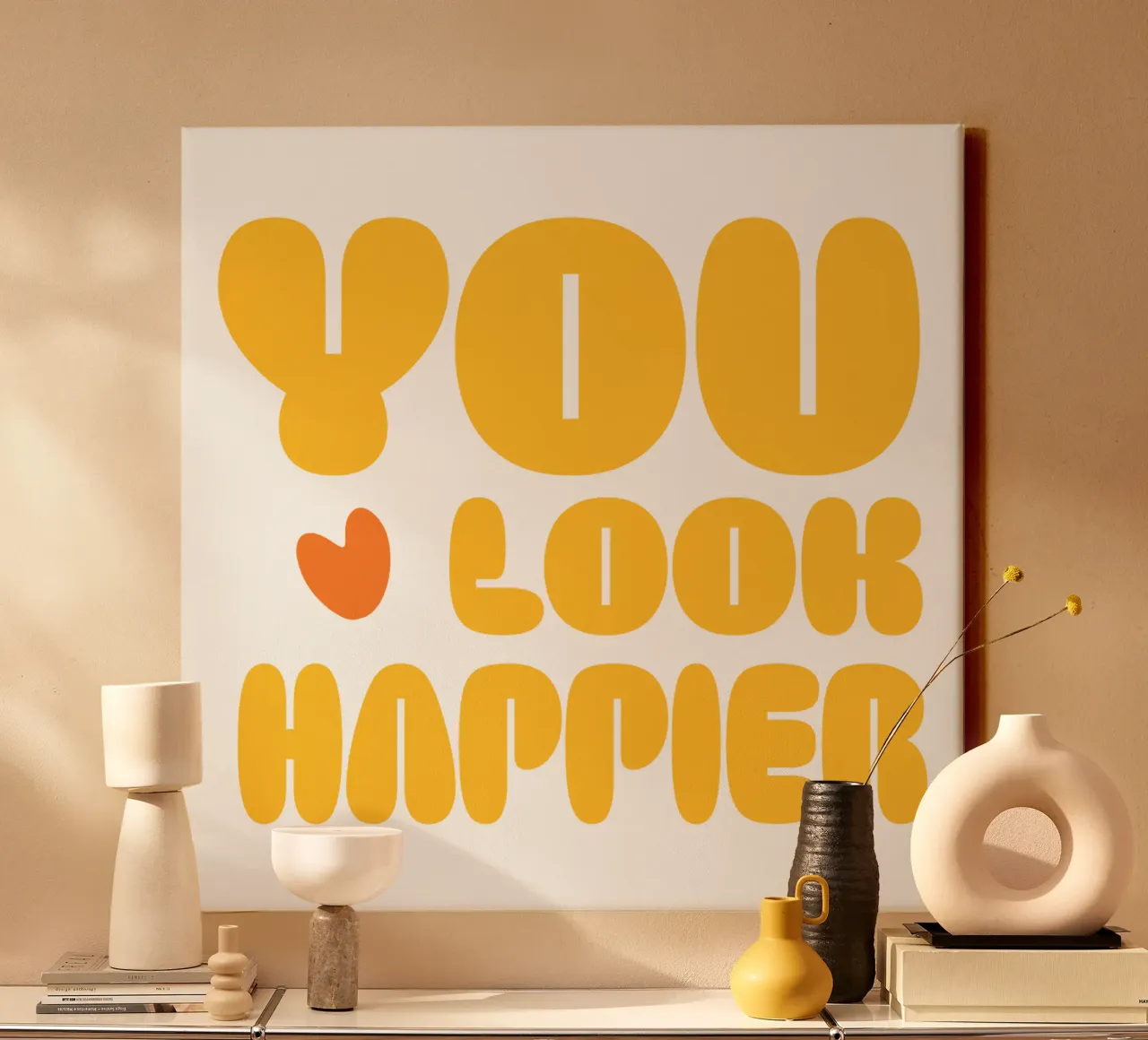 happier canvas with Floater frame by be.