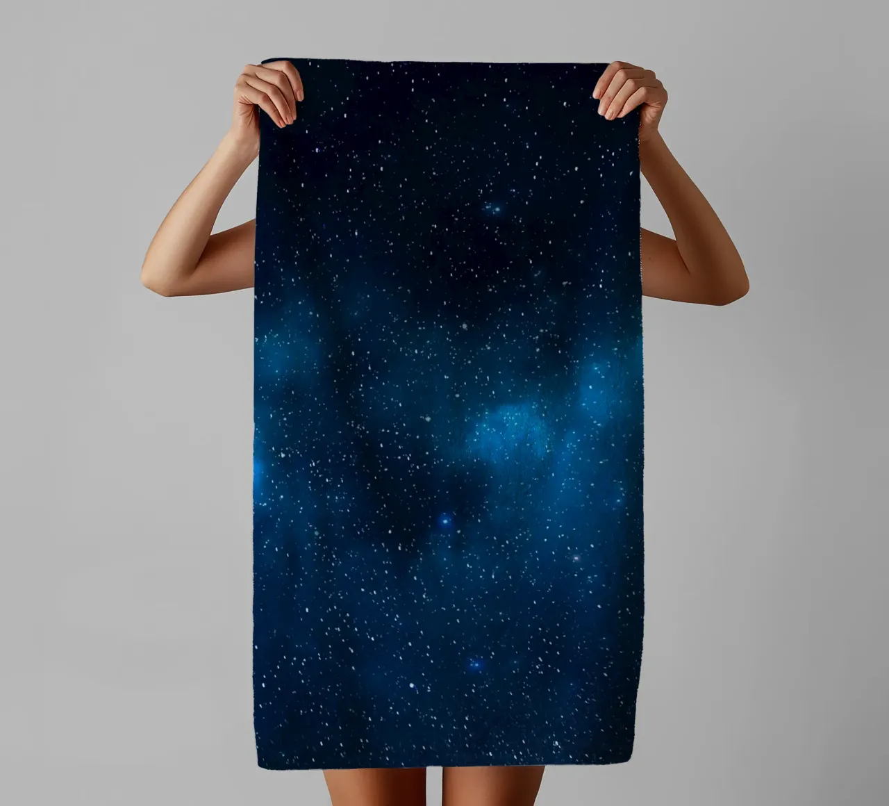 galaxy night sky towel by Bleu