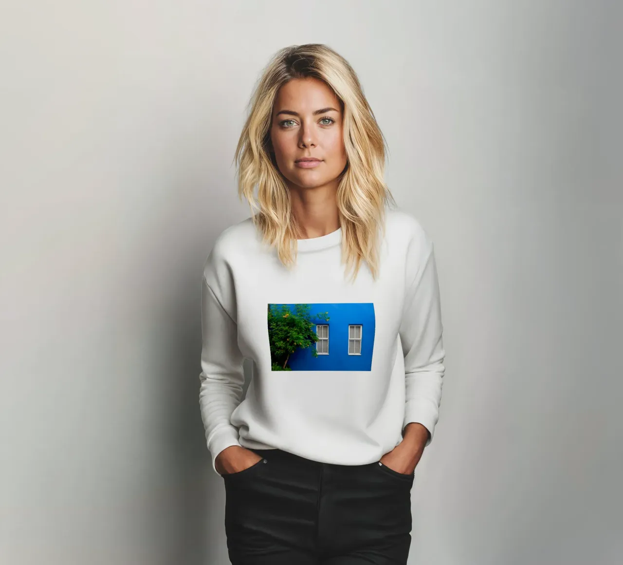 decorare in modo semplice felpa da Bleu