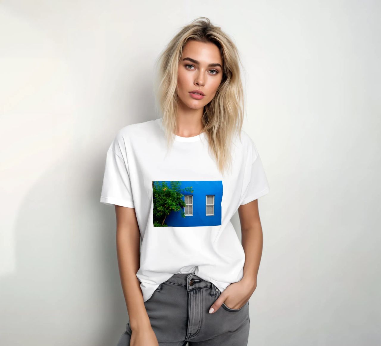 decorare in modo semplice t-shirt da Bleu