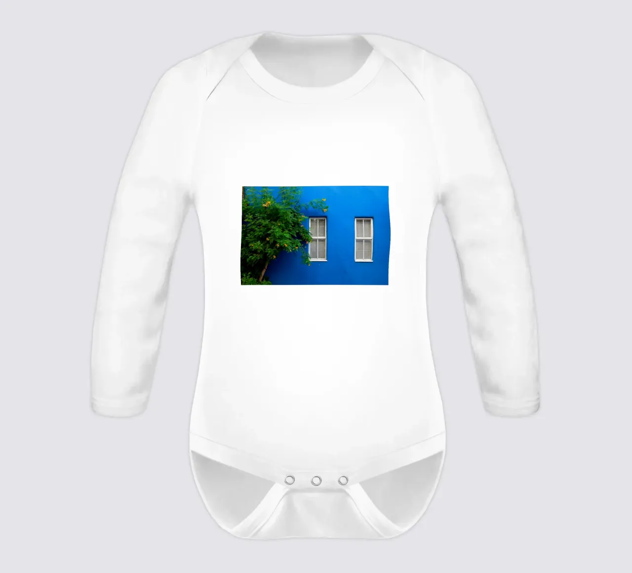 decorare in modo semplice body neonato maniche lunghe da Bleu