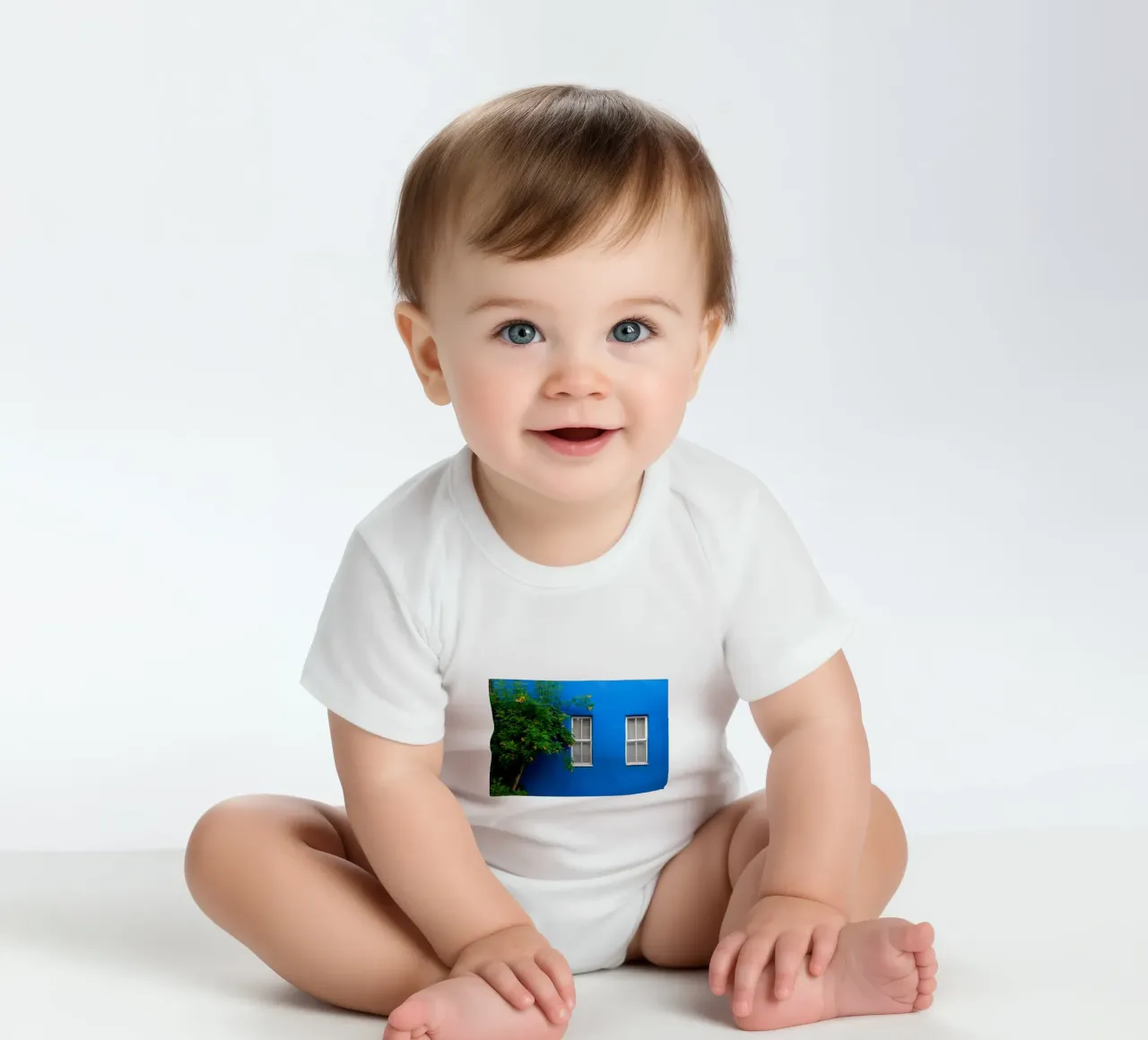 décorer simplement body bébé de Bleu