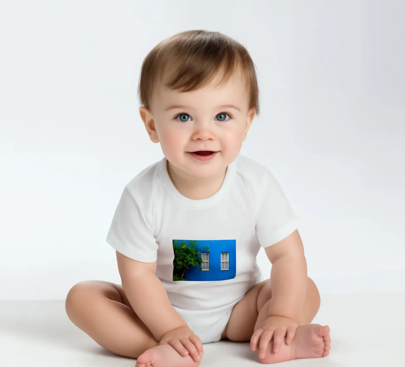 simple decorate babyrompertje korte mouwen van Bleu