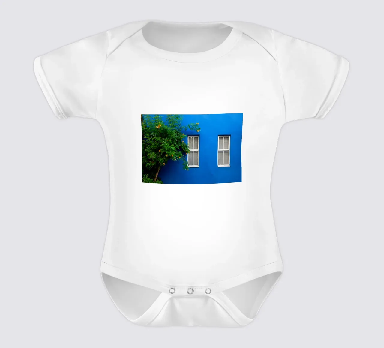 decorare in modo semplice body neonato maniche corte da Bleu