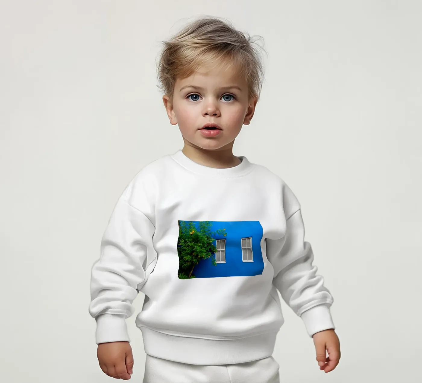décorer simplement sweat pour bébé de Bleu