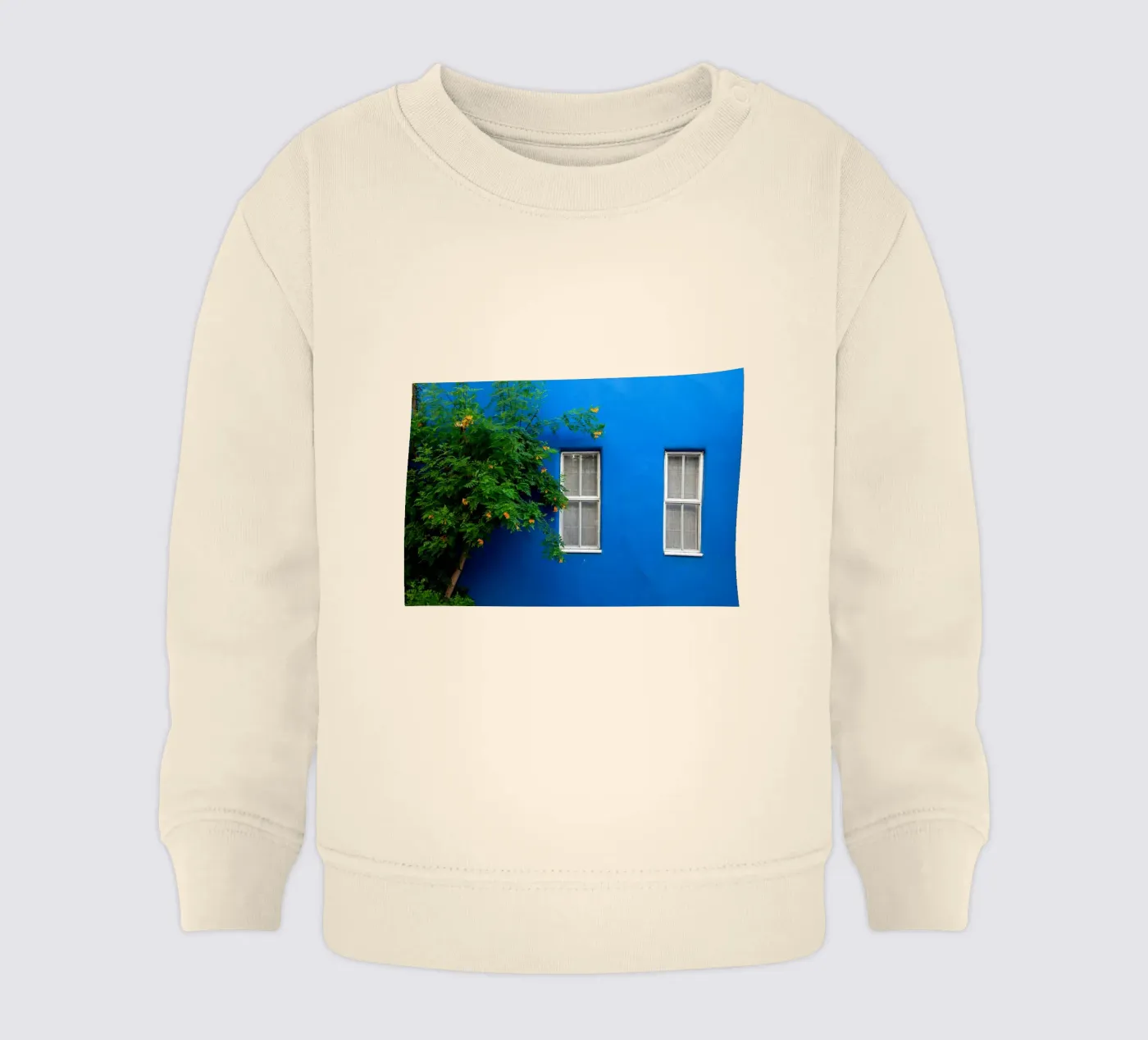 décorer simplement sweat pour bébé de Bleu