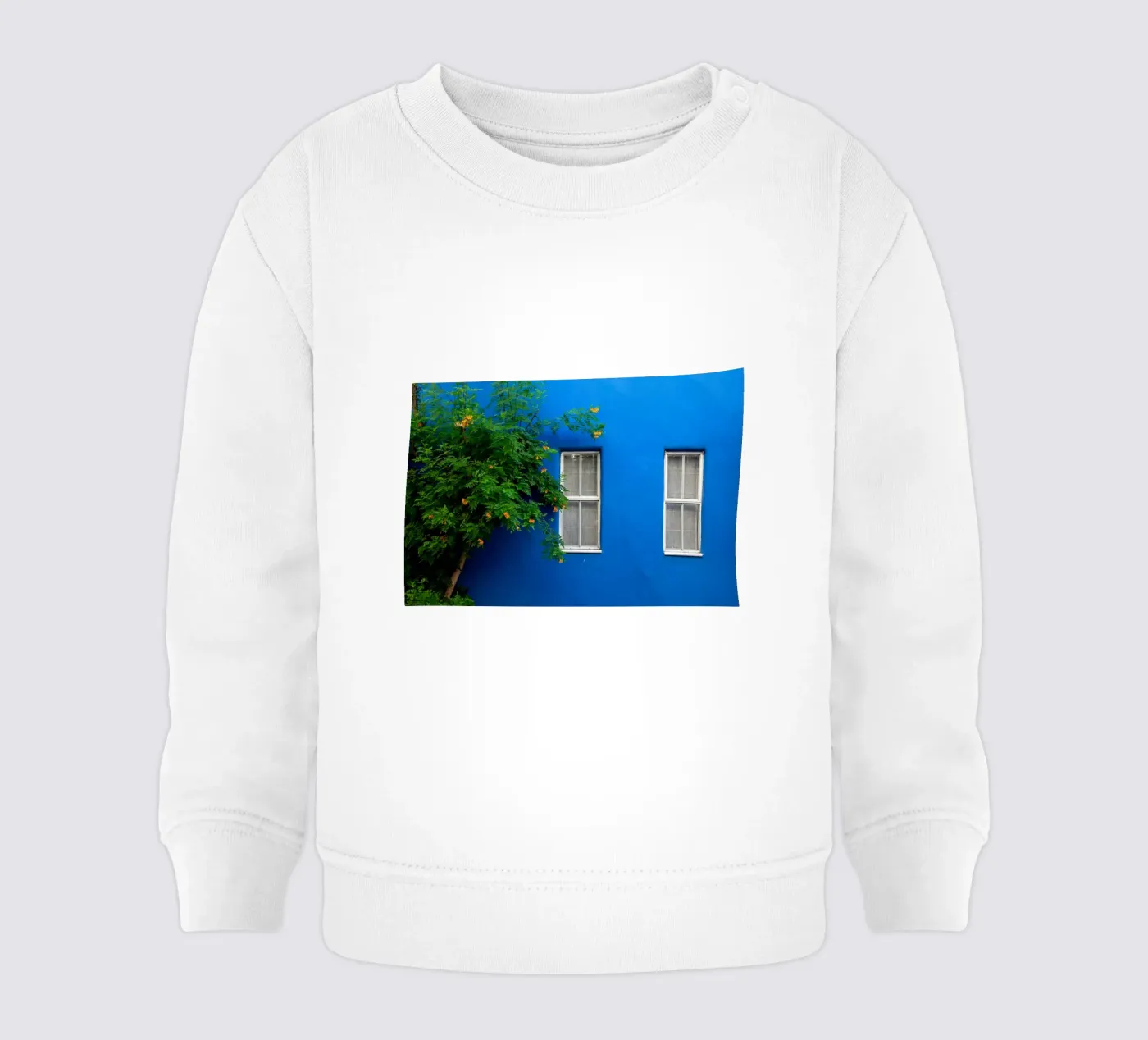 décorer simplement sweat pour bébé de Bleu