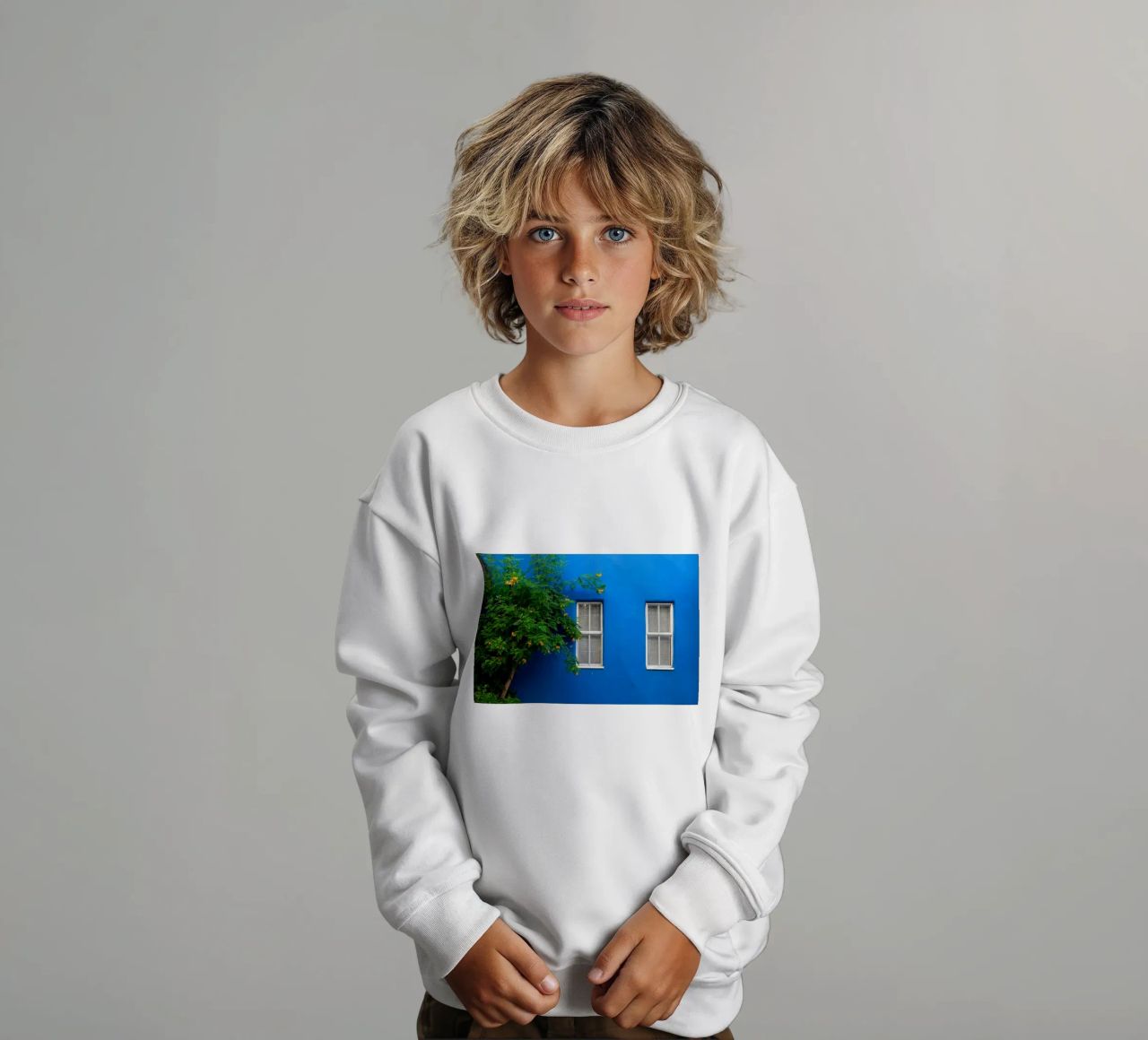 decorare in modo semplice felpa bambino da Bleu