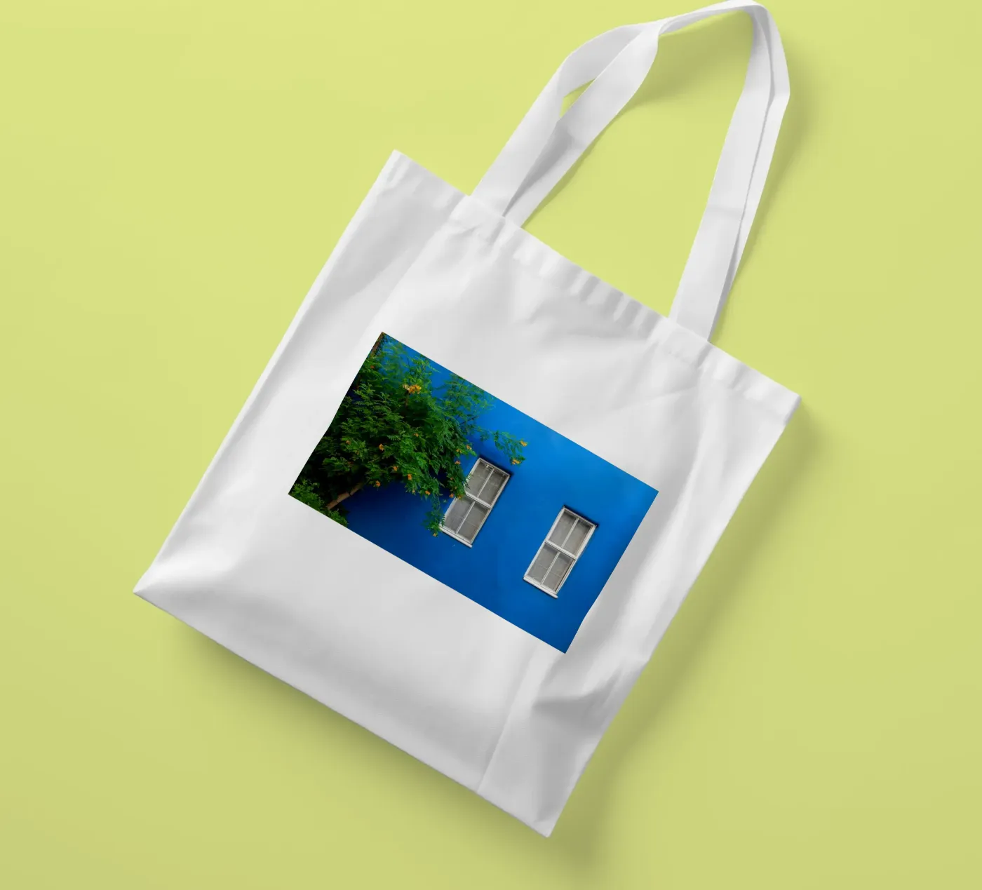décorer simplement tote bag de Bleu