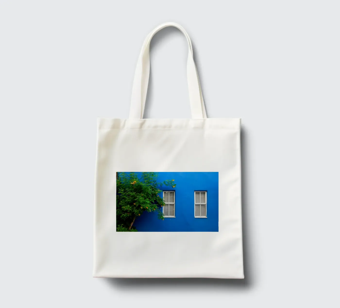 décorer simplement tote bag de Bleu