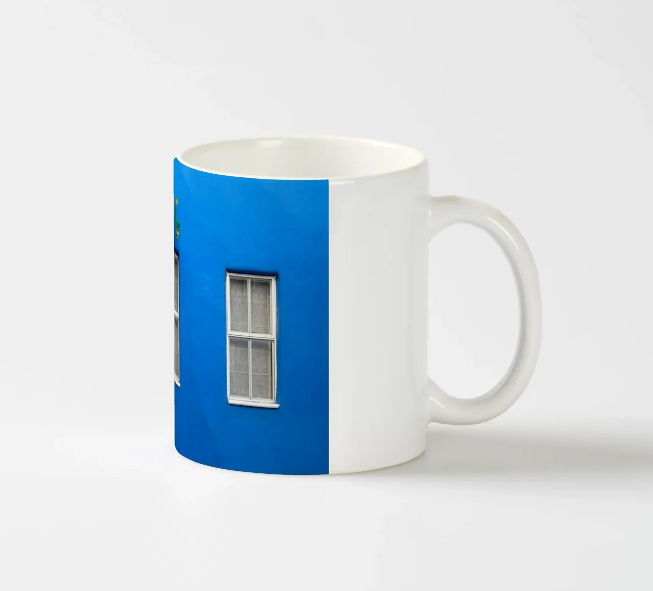décorer simplement mug en céramique de Bleu