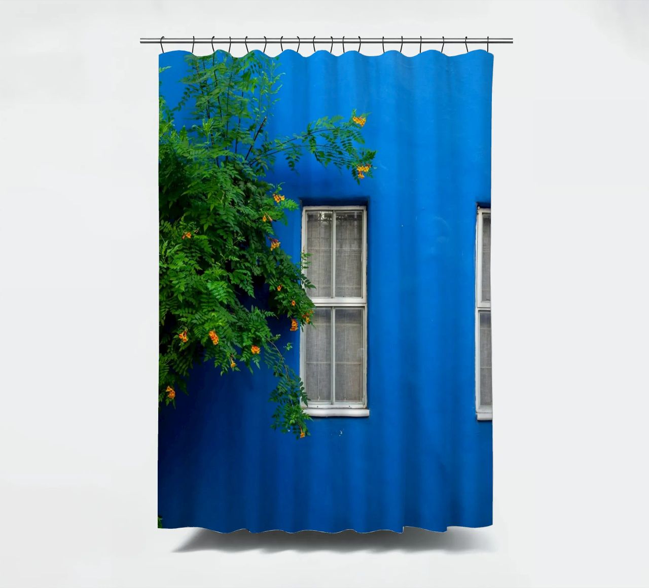decorare in modo semplice tenda da doccia da Bleu