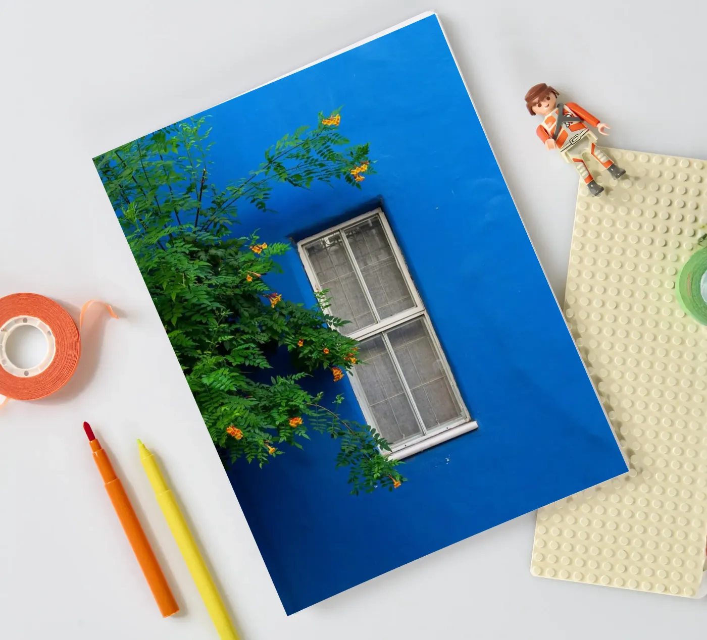 décorer simplement carnet de Bleu