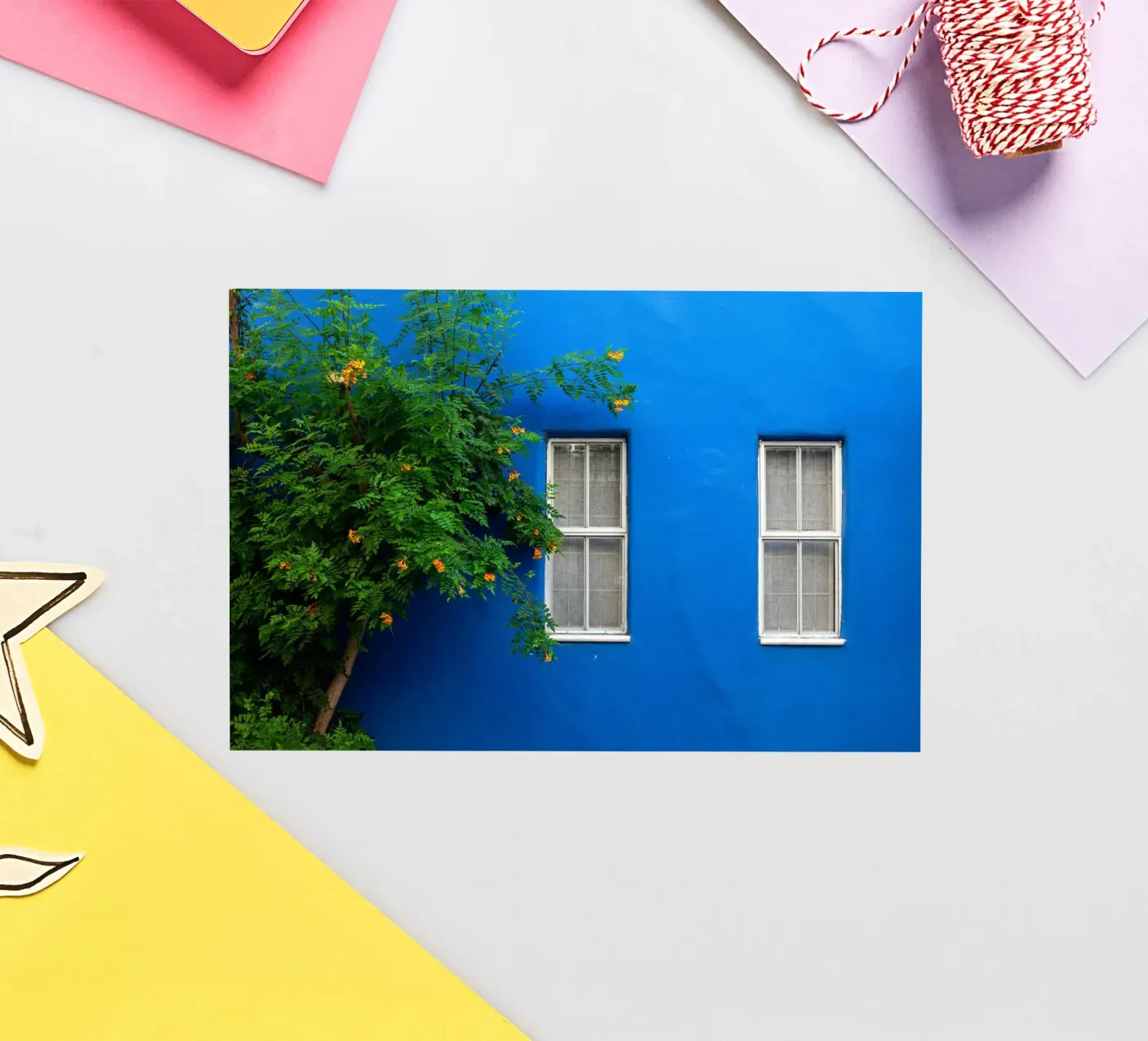 simple decorate autocollant de Bleu