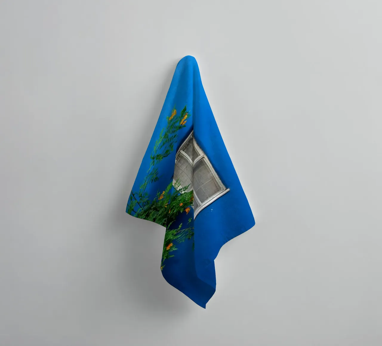décorer simplement serviette de bain de Bleu