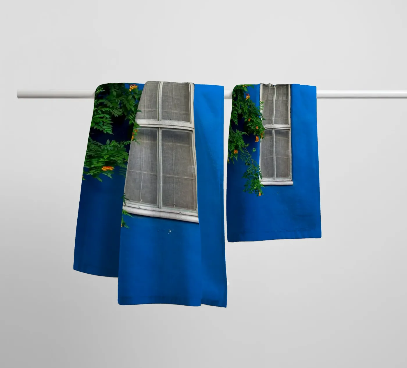 décorer simplement serviette de bain de Bleu