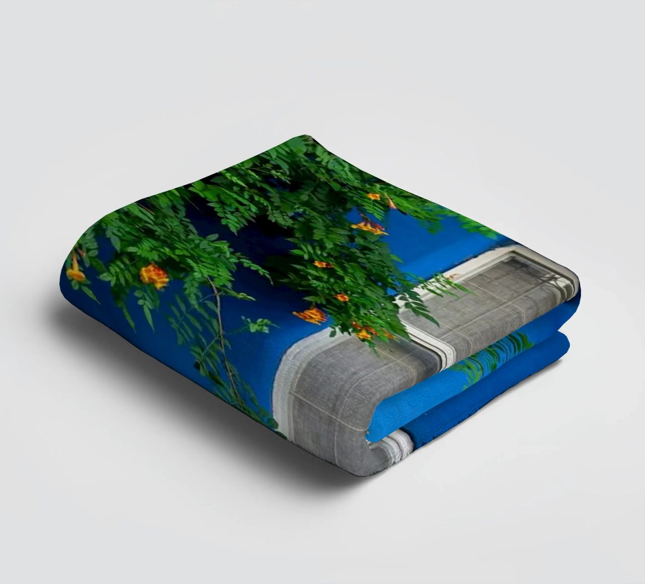 decorare in modo semplice asciugamano da bagno da Bleu